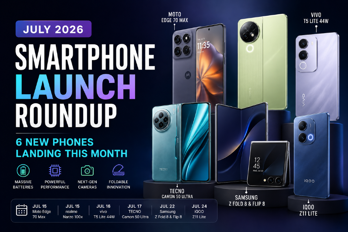 July 2026 Smartphone Launch Roundup: 6 New Phones Landing This Month