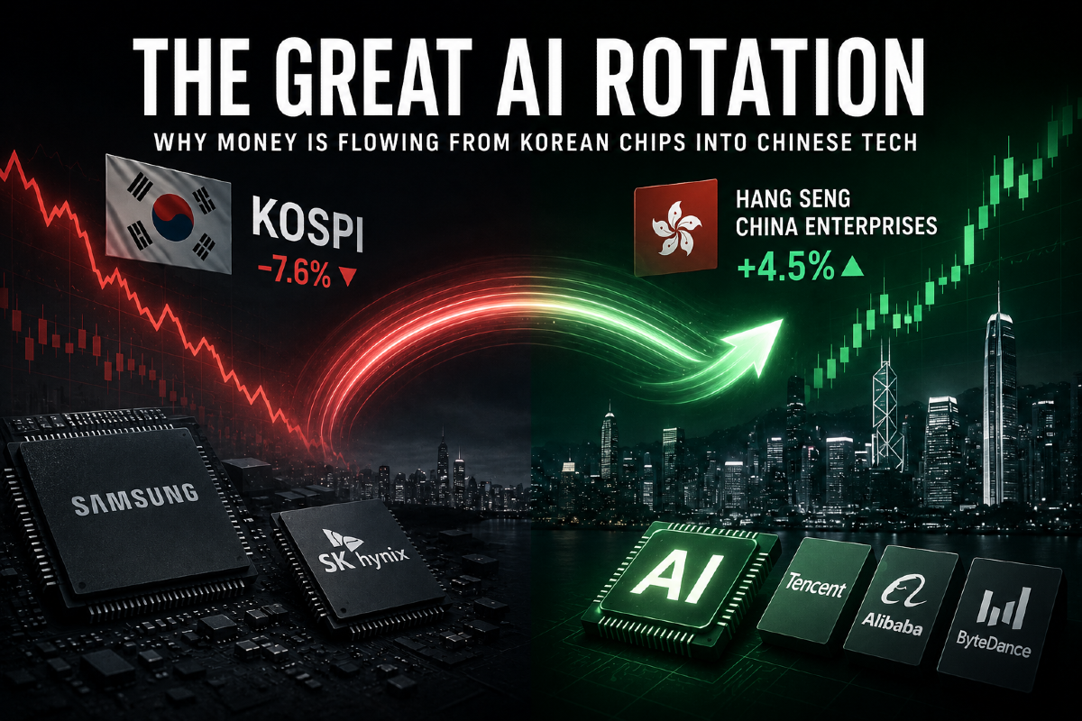 The Great AI Rotation: Why Money Is Flowing From Korean Chips Into Chinese Tech