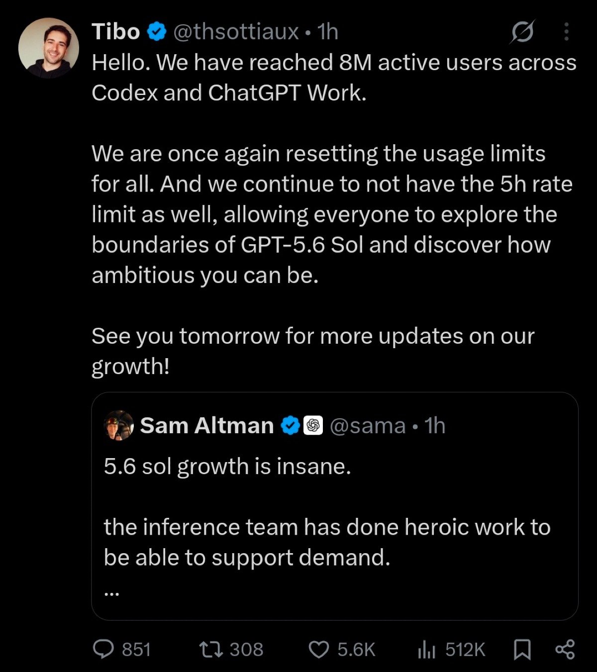 OpenAI Hits 8M Active Users: GPT-5.6 Sol Scales Amid Inference Challenges