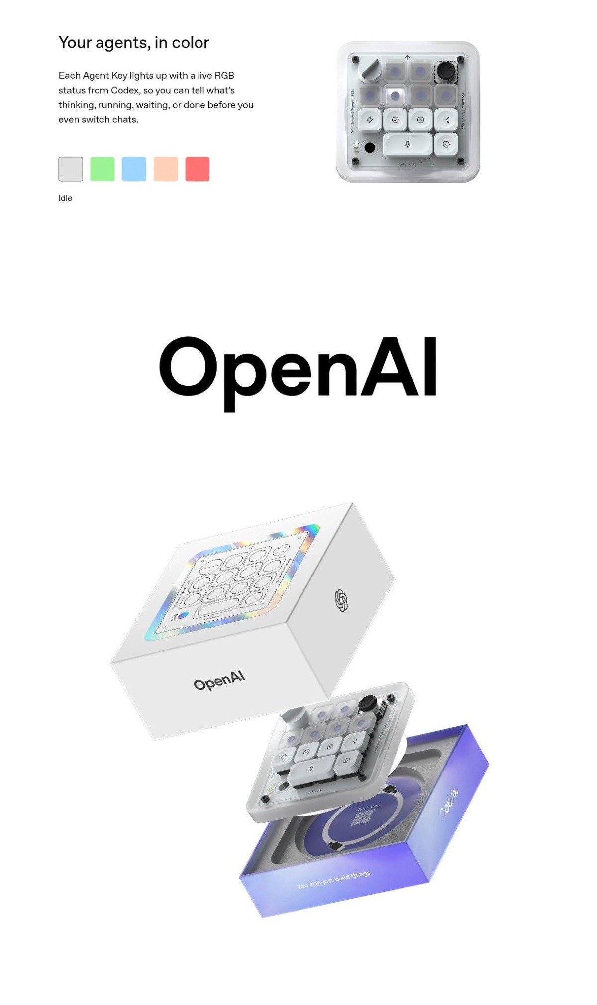 OpenAI Built a $230 Keyboard — and Its Lights Tell You What the AI Is Thinking