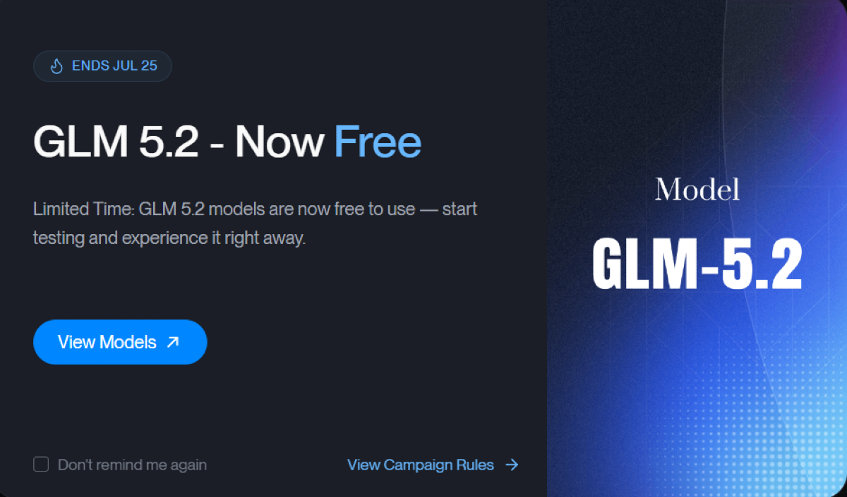 GLM-5.2 Free on TokenRouter — Full Terms, Tier Breakdown, and the 72% Discount Stack