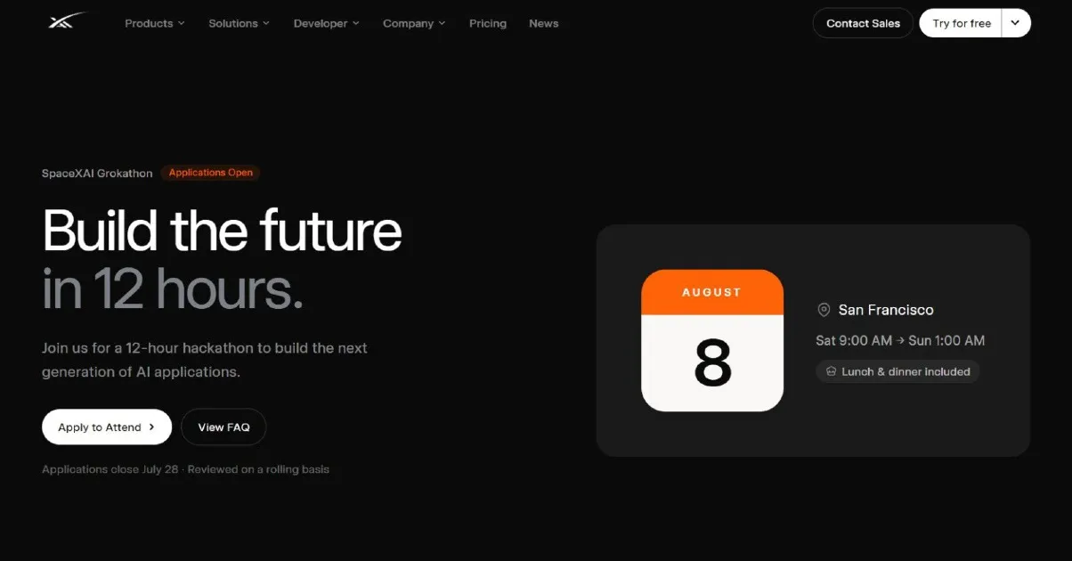 xAI Is Inviting Developers to Build With Grok 4.5 — Applications Close July 28