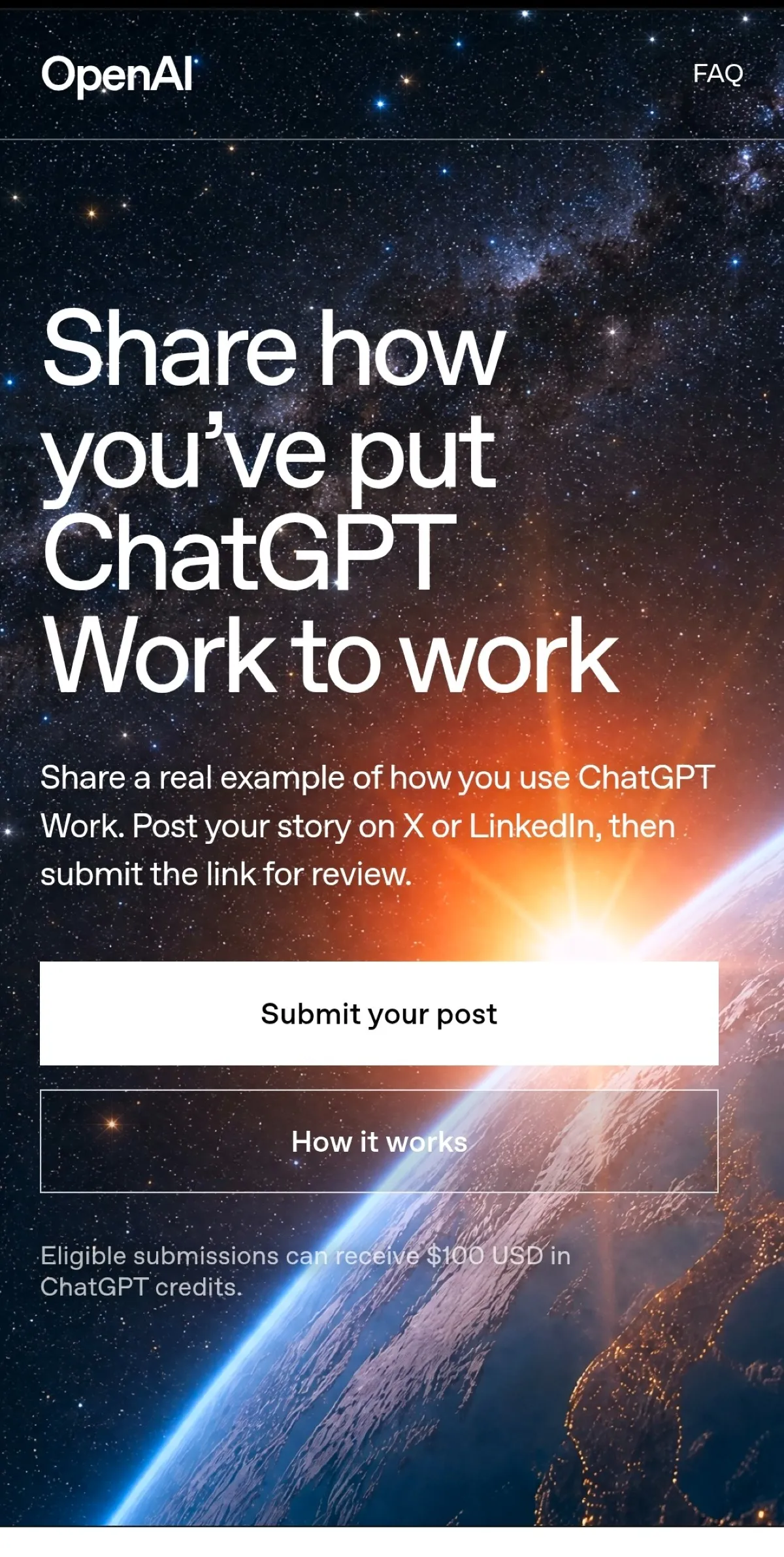 OpenAI Is Giving Away $100 in ChatGPT Credits — Here's How to Claim Yours