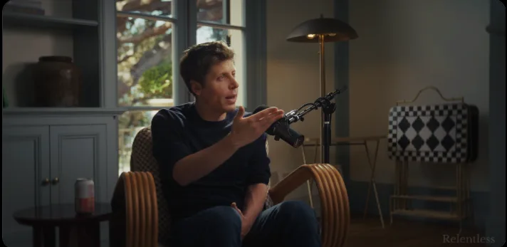 Sam Altman speaking during his July 2026 interview with Ti Morse