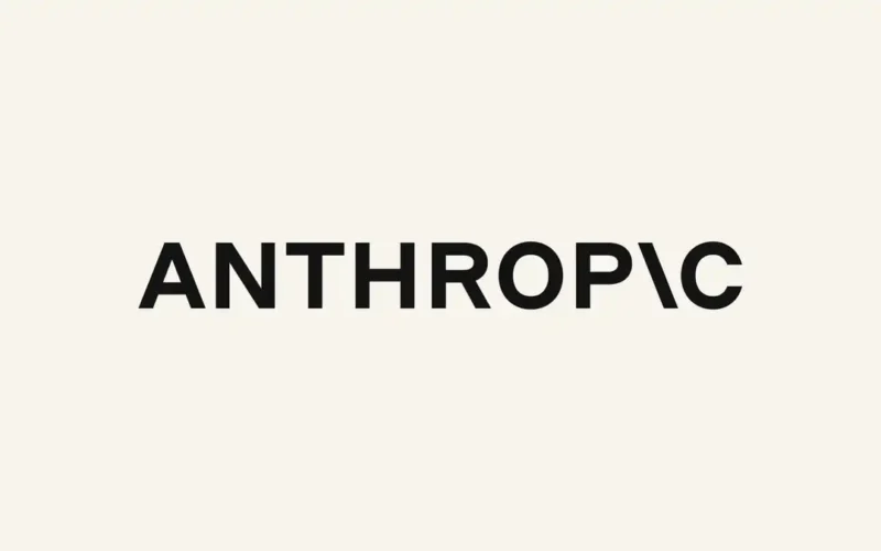 Anthropic wordmark logo on a light background