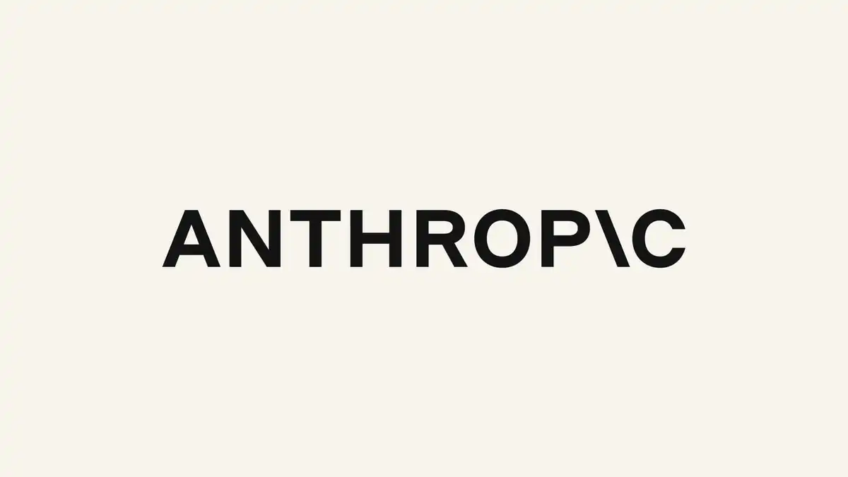 Anthropic wordmark logo on a light background