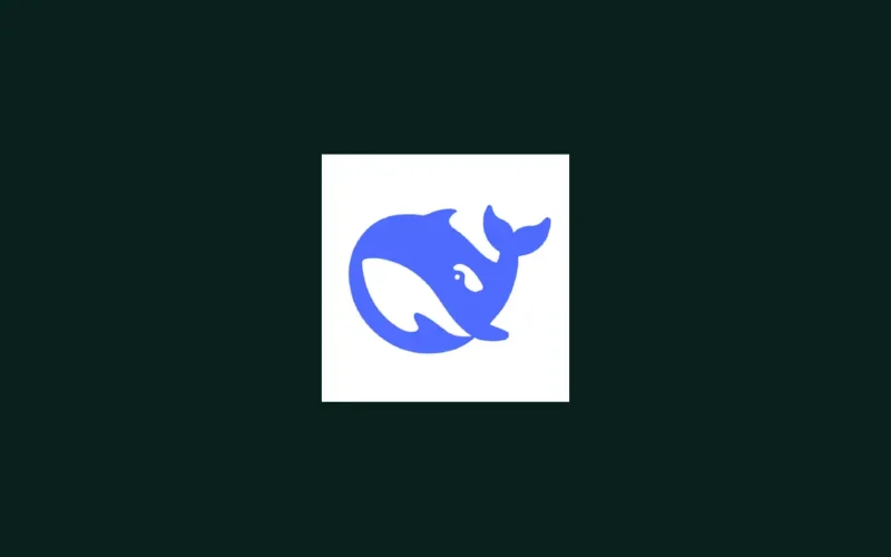Official DeepSeek whale logo on a dark background