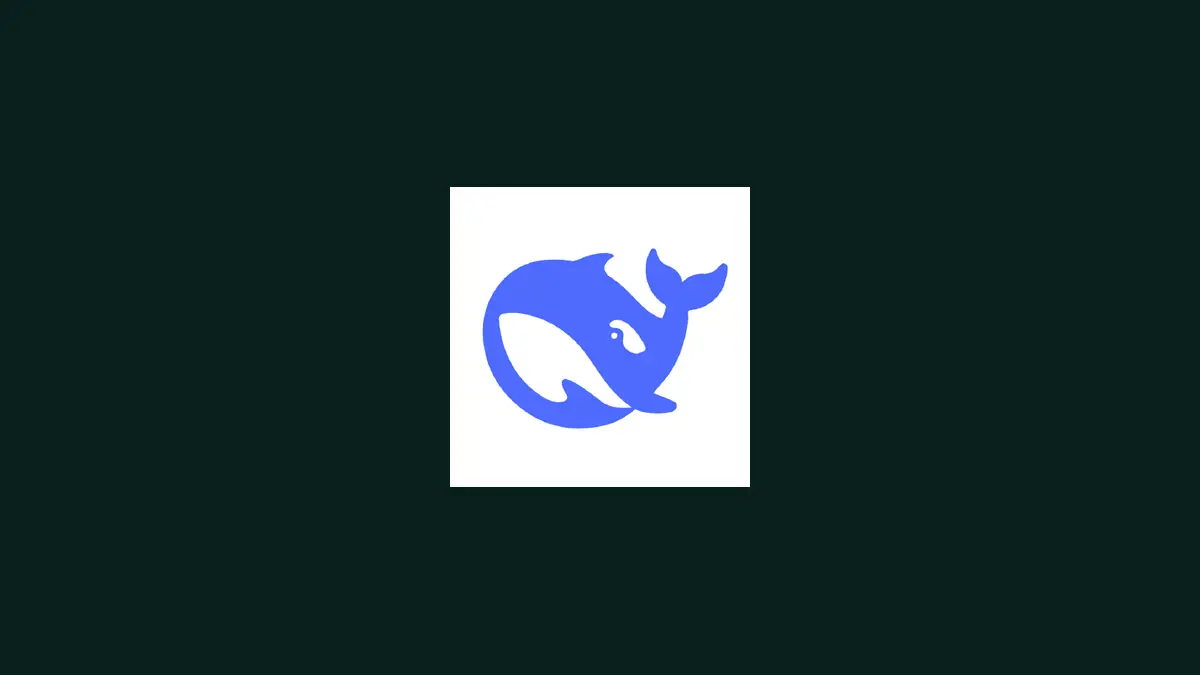Official DeepSeek whale logo on a dark background
