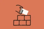 Anthropic illustration for Claude Code mods: a hand placing a block onto a modular stack