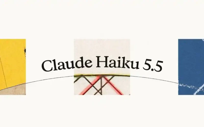 Anthropic's official Claude Haiku 5.5 announcement graphic
