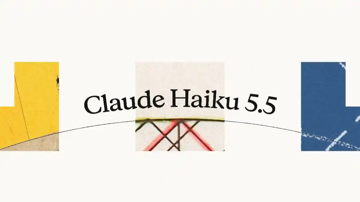 Anthropic's official Claude Haiku 5.5 announcement graphic