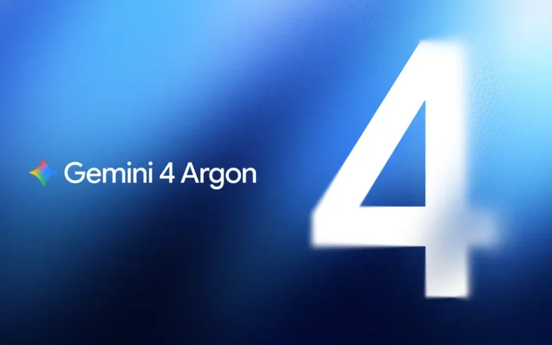 Official Google key art for Gemini 4 Argon announcement
