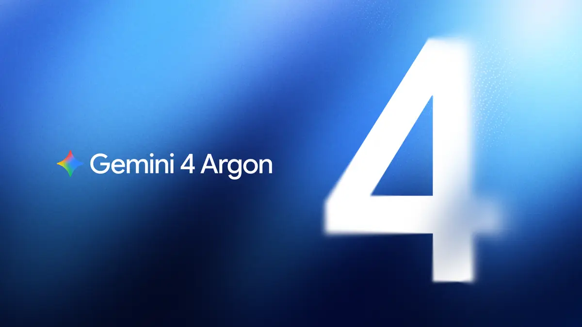 Official Google key art for Gemini 4 Argon announcement