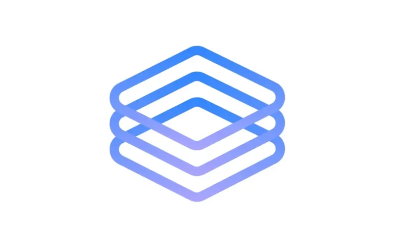 Google Research Deep Review logo, a stack of three blue and violet outlined layers
