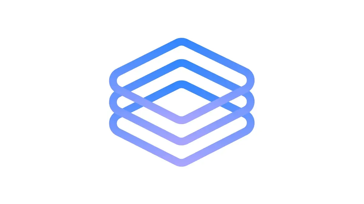 Google Research Deep Review logo, a stack of three blue and violet outlined layers