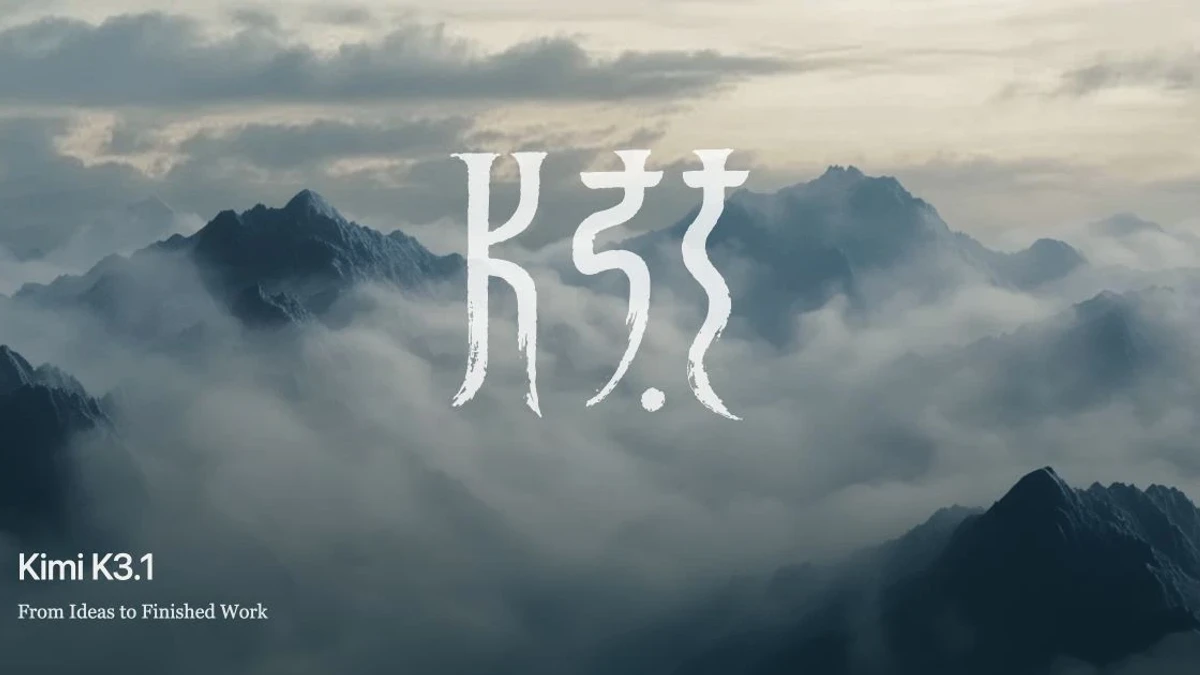 Kimi K3.1 Pro announcement artwork from Moonshot AI