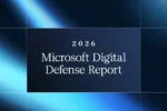 Cover art for the 2026 Microsoft Digital Defense Report from Microsoft Security