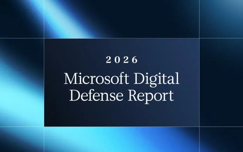 Cover art for the 2026 Microsoft Digital Defense Report from Microsoft Security