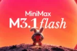 MiniMax M3.1 Flash official launch artwork showing a rabbit in a space helmet in front of a red planet