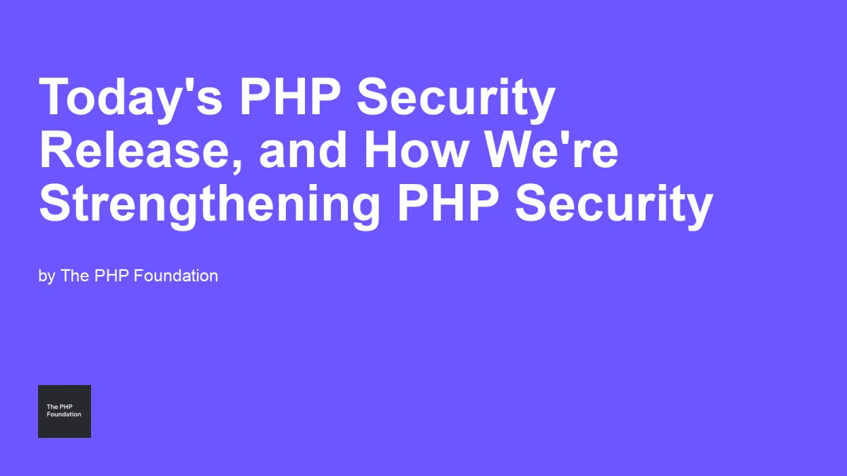 PHP2Shell critical PHP vulnerability advisory from the PHP Foundation
