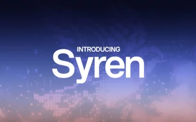 Synthesia Syren AI video agent promotional header from official blog