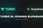 Official Turso and Supabase announcement graphic reading Turso is joining Supabase, A database for every agent